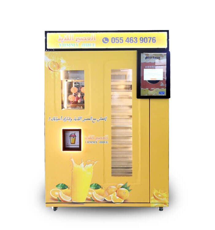 Orange juice vending machine